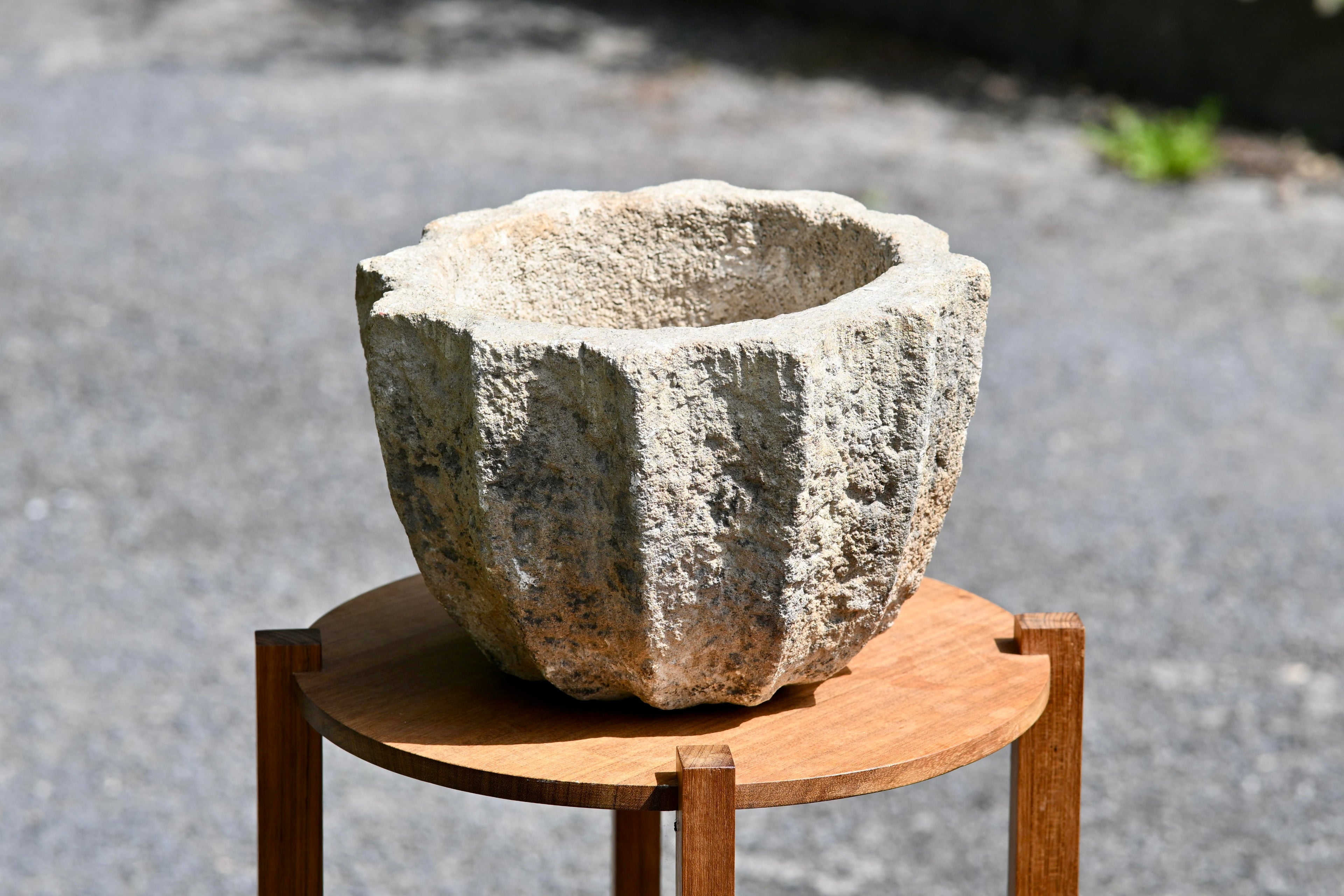 Holy Water Stoup — Limestone